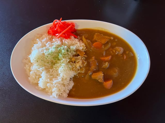 chicken curry with green salad (to go)